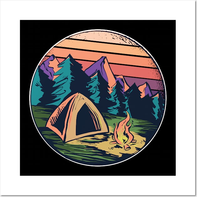 Camping Adventure Wall Art by Urban_Vintage